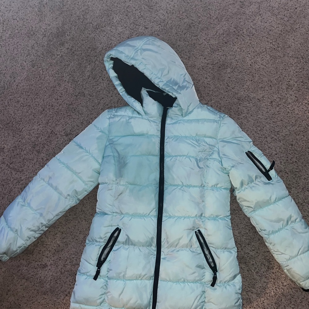 Girls light blue Justice coat